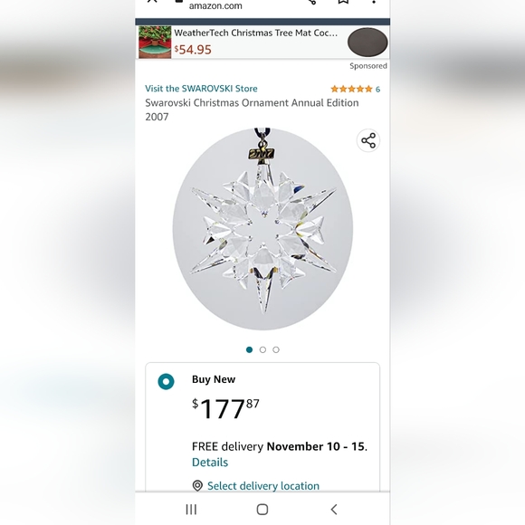 Swarovski crystal Christmas ornaments - Picture 2 of 7